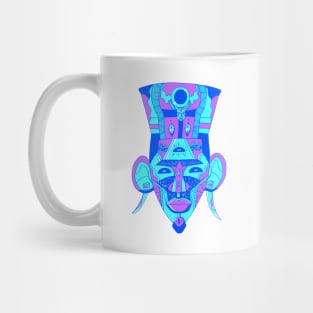 Blue African Mask 6 Mug